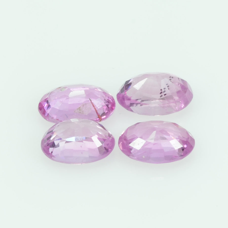 6x4 Natural  Pink Sapphire Loose Gemstone oval Cut