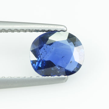 1.40 Cts Unheated Natural Blue sapphire loose gemstone oval cut
