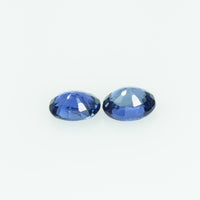 0.47 Cts Natural Blue Sapphire Loose Pair Gemstone Oval Cut