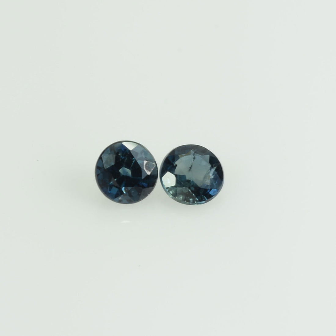 3.5-3.6 mm Natural Blue Sapphire Loose Pair Gemstone Round Cut