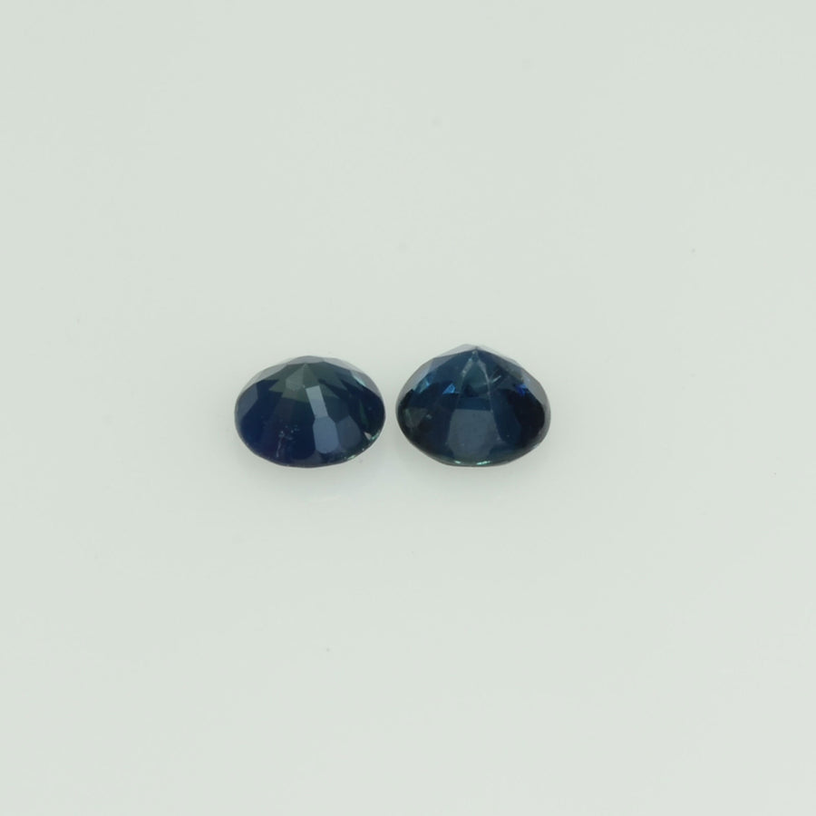 3.5-3.6 mm Natural Blue Sapphire Loose Pair Gemstone Round Cut