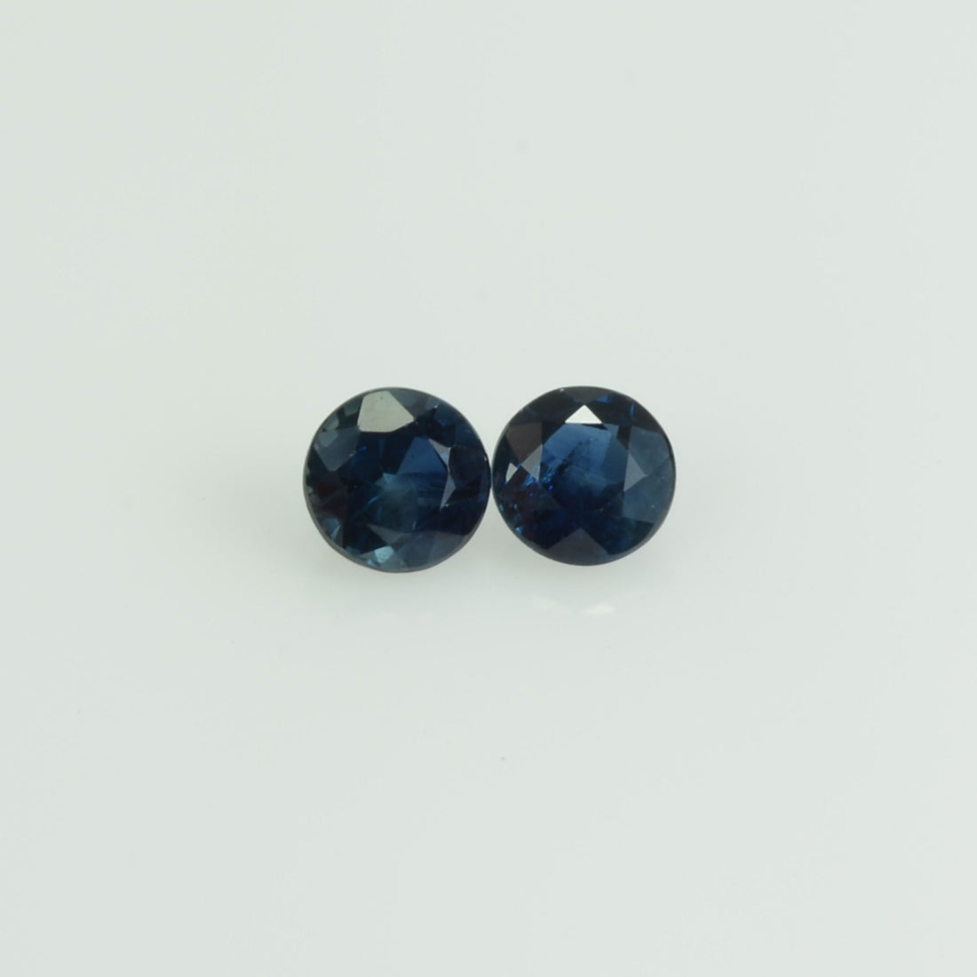 3.5-3.6 mm Natural Blue Sapphire Loose Pair Gemstone Round Cut