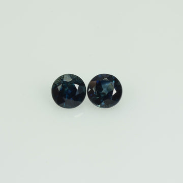 3.5mm Natural Blue Sapphire Loose Gemstone Round Cut