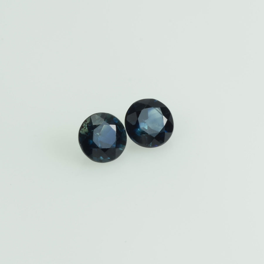 3.5mm Natural Blue Sapphire Loose Gemstone Round Cut