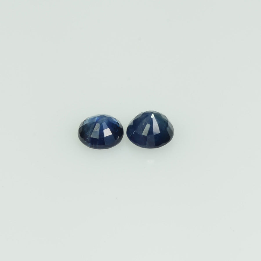 3.4 mm Natural Blue Sapphire Loose Gemstone Round Cut