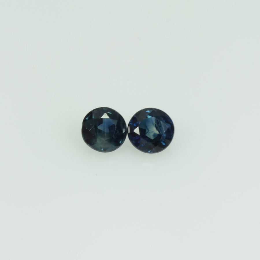 3.4 mm Natural Blue Sapphire Loose Gemstone Round Cut