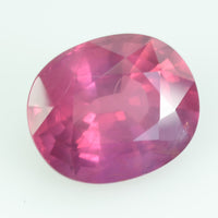 4.17 Cts Natural Pinkish Red Ruby Loose Gemstone Oval Cut