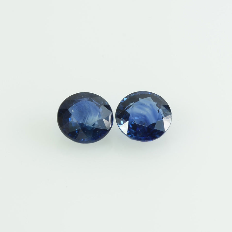 4.7 mm Natural Blue Sapphire Loose Gemstone Round Cut