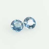 3.4 mm Natural Blue Sapphire Loose Gemstone Round Cut
