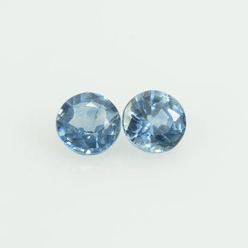 3.4 mm Natural Blue Sapphire Loose Gemstone Round Cut