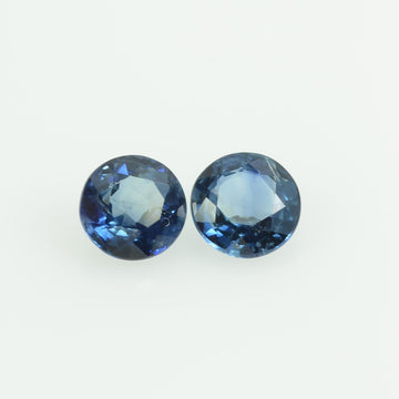 3.5 mm Natural Blue Sapphire Loose Gemstone Round Cut