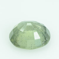 4.70 Cts Natural Green Sapphire Loose Gemstone Oval Cut