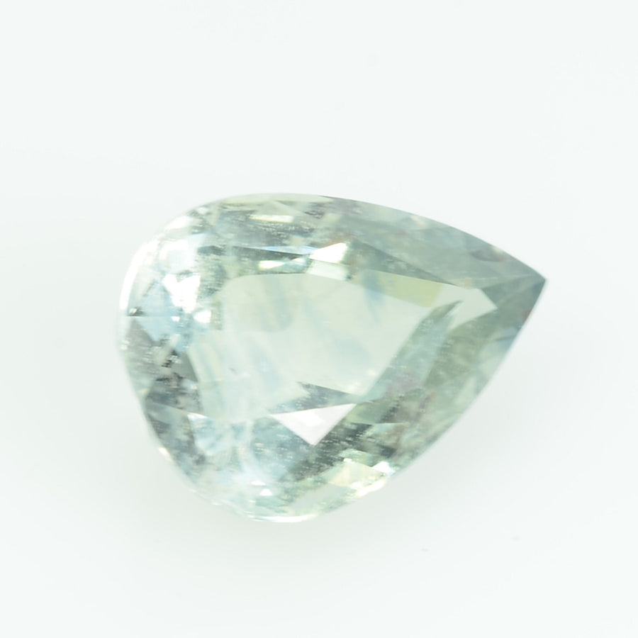 3.28 Cts Natural Yellowish Bluish Green Sapphire Loose Gemstone Pear Cut