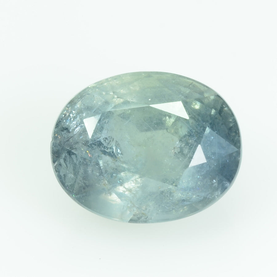 4.62 Cts Natural Green Sapphire Loose Gemstone Oval Cut