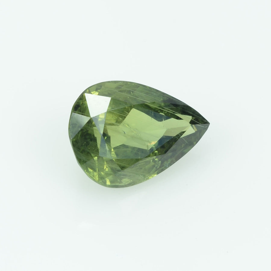 2.90 Cts Natural Green Sapphire Loose Gemstone Pear Cut