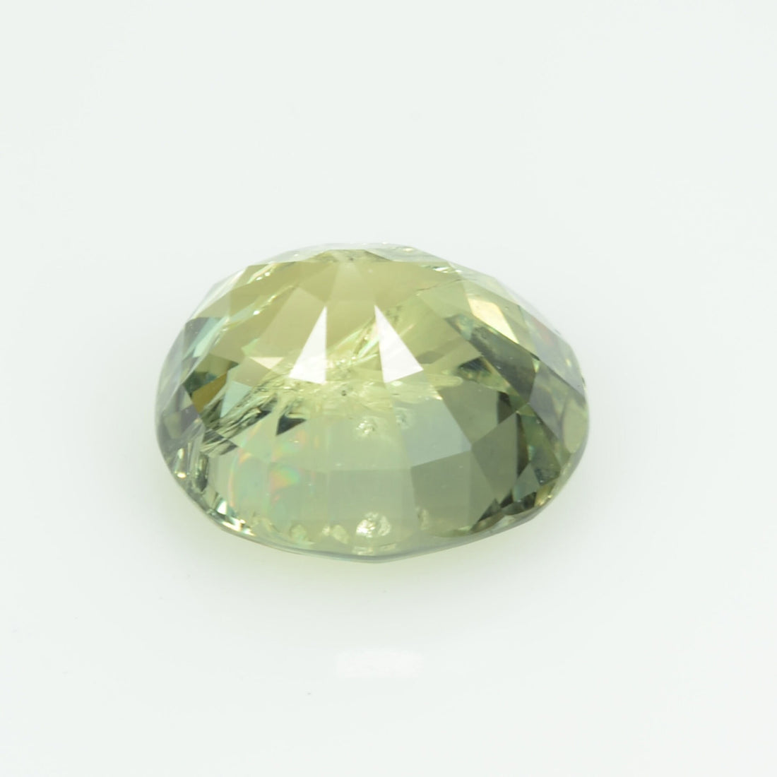 5.78 Cts Natural Green Sapphire Loose Gemstone Oval Cut