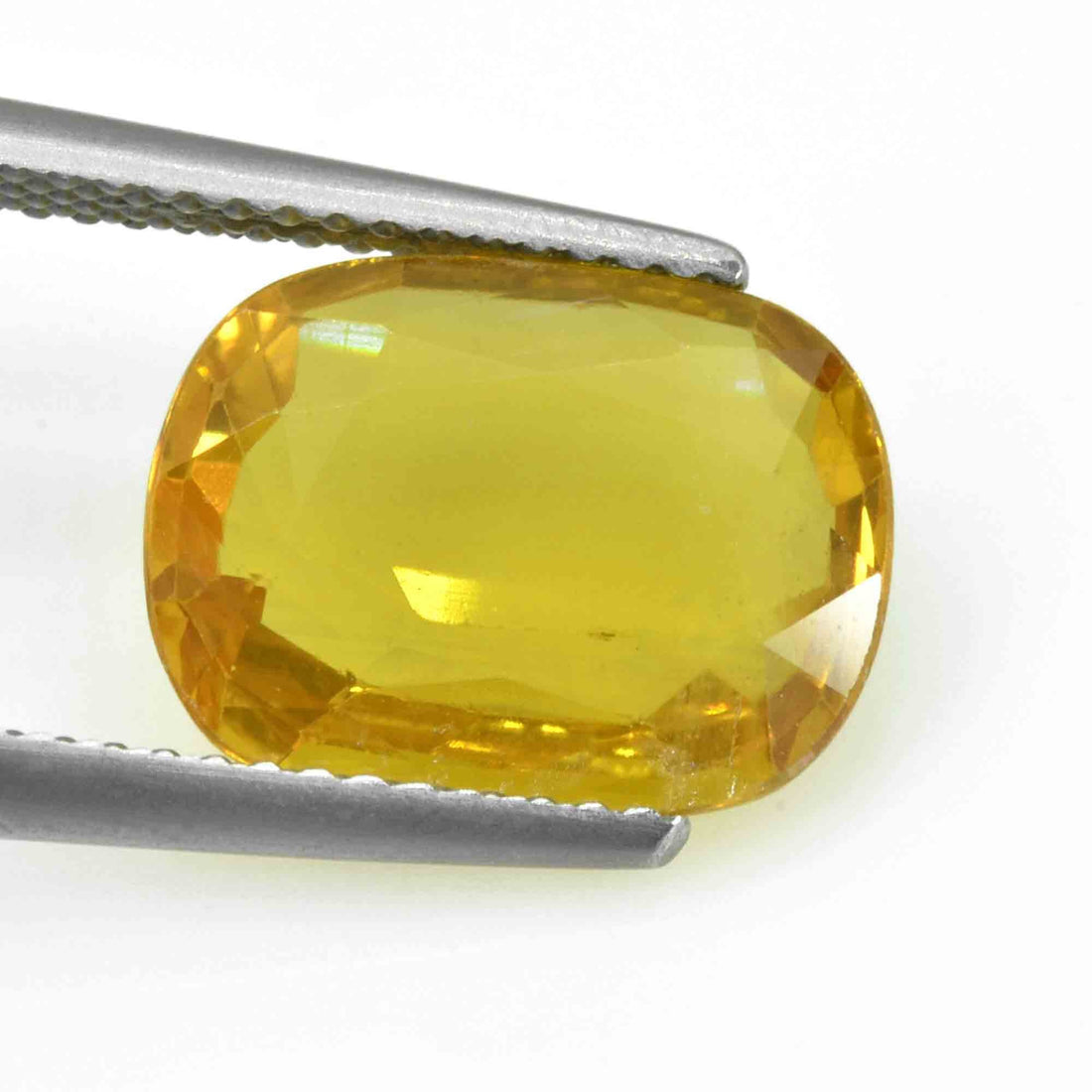 5.36 Cts Natural Yellow Sapphire Loose Gemstone Cushion Cut