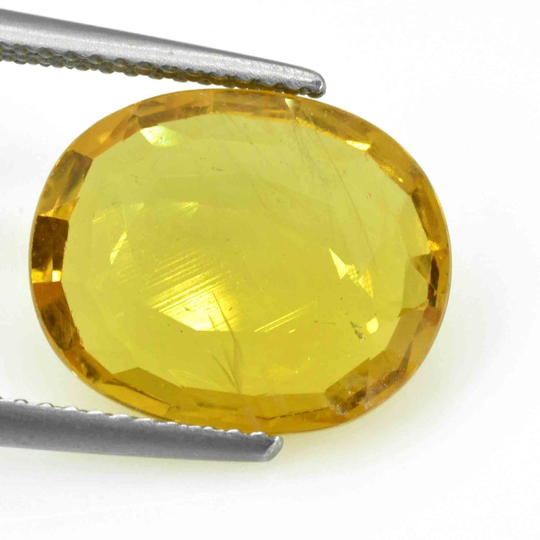 6.83 Cts Natural Yellow Sapphire Loose Gemstone Cushion Cut