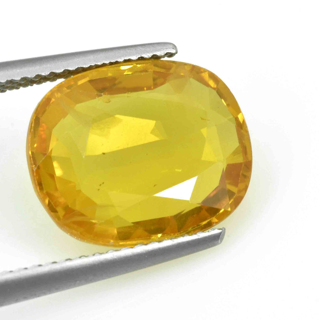 6.99 Cts Natural Yellow Sapphire Loose Gemstone Cushion Cut