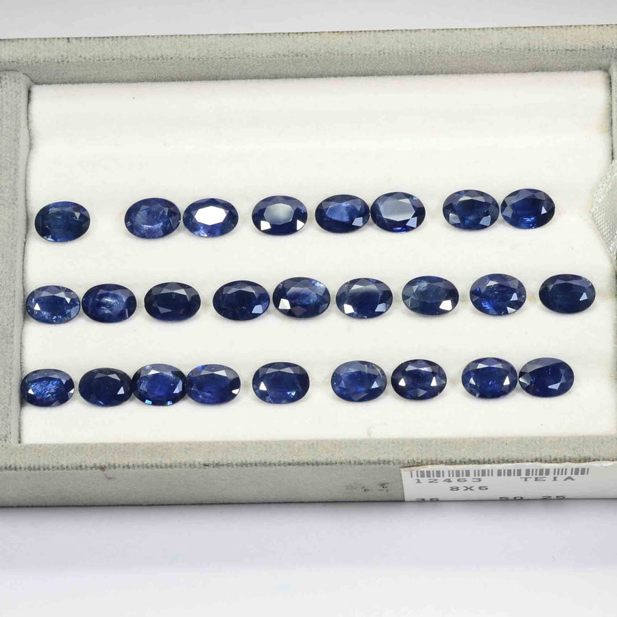 8x6 MM Natural Blue Sapphire Loose Gemstone Oval Cut