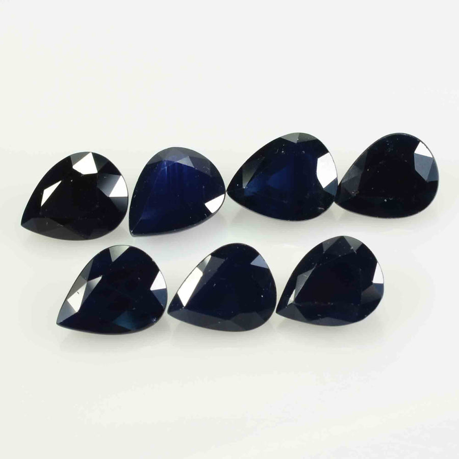 9x7 MM Natural Blue Sapphire Loose Gemstone Pear Cut