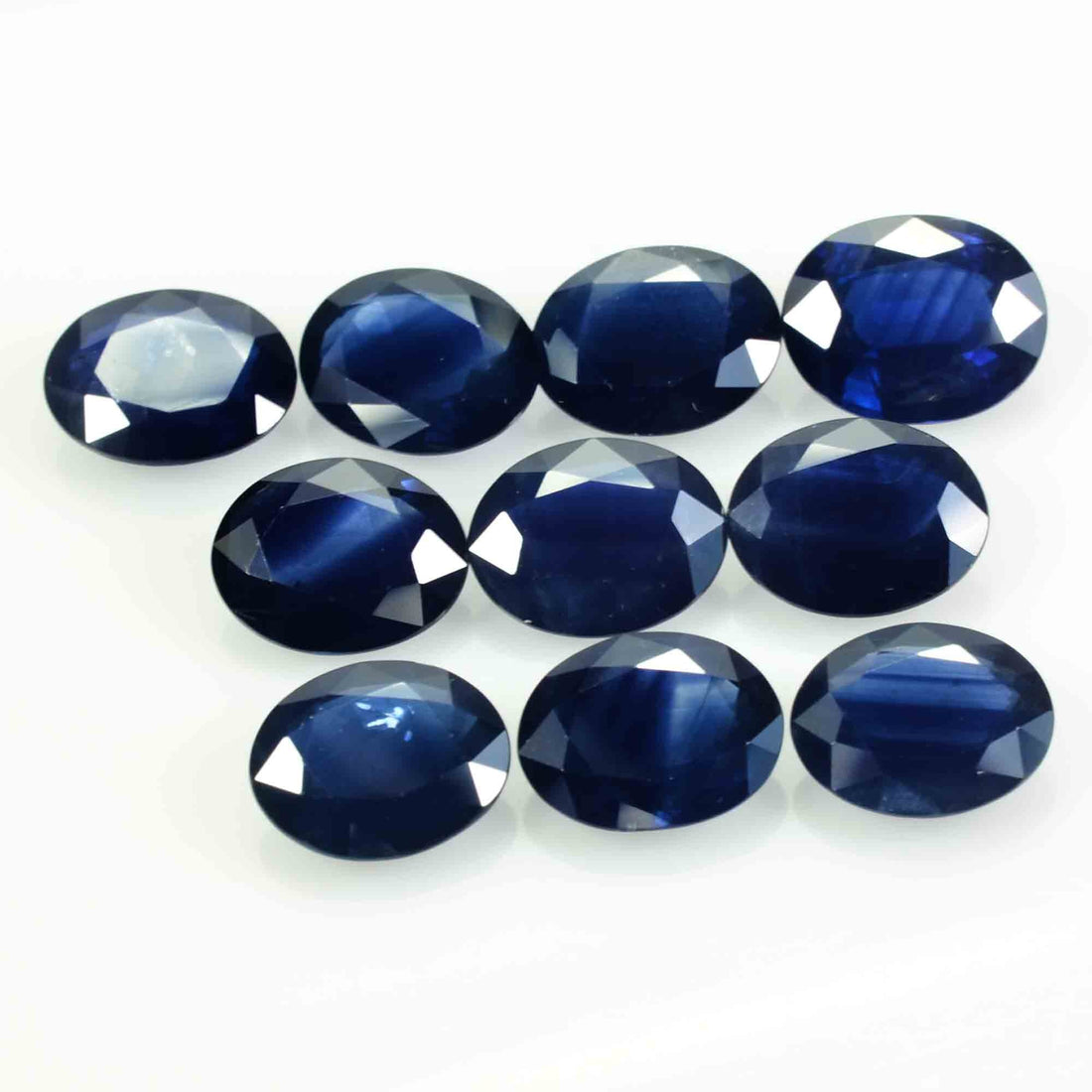 10x8 MM Natural Blue Sapphire Loose Gemstone Oval Cut