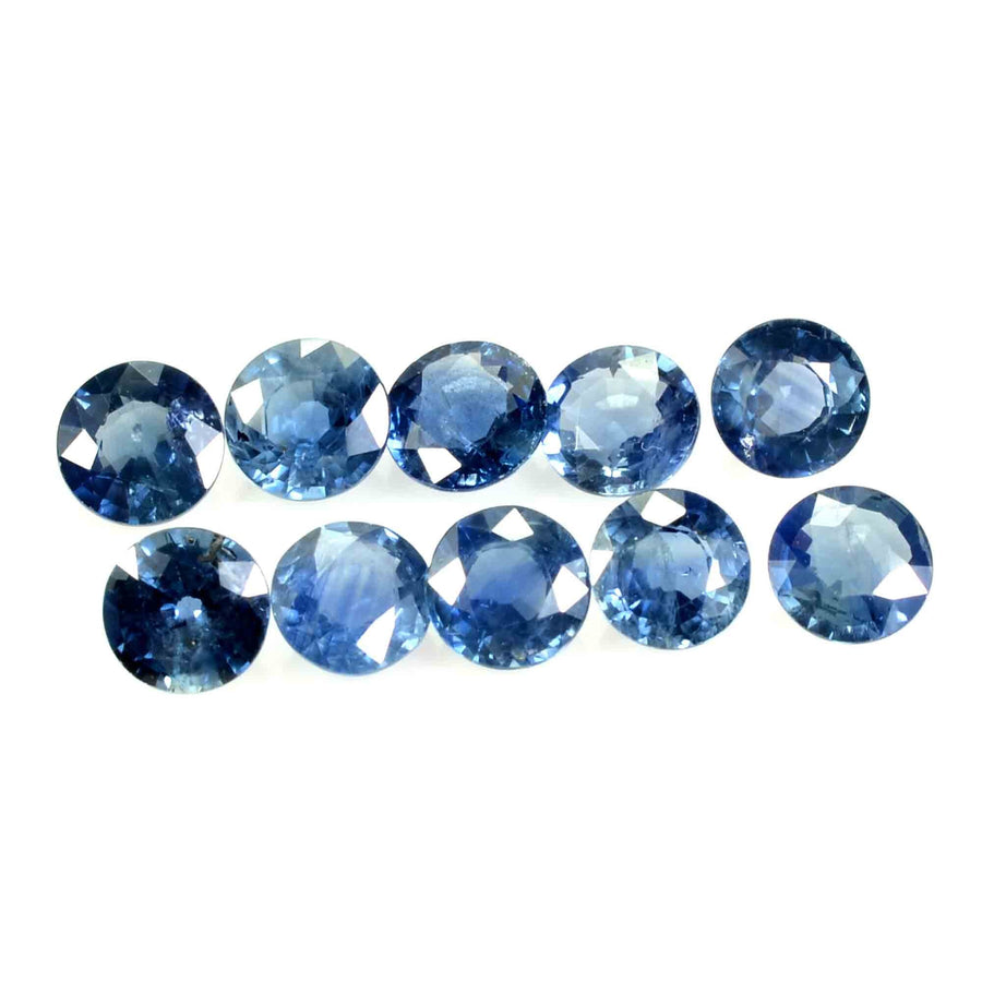 5.6-6.5 MM Natural Blue Sapphire Loose Gemstone Round Cut