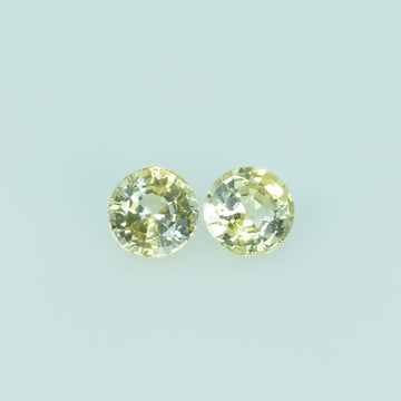 3.5 mm Natural Yellow Sapphire Loose Gemstone Round Cut