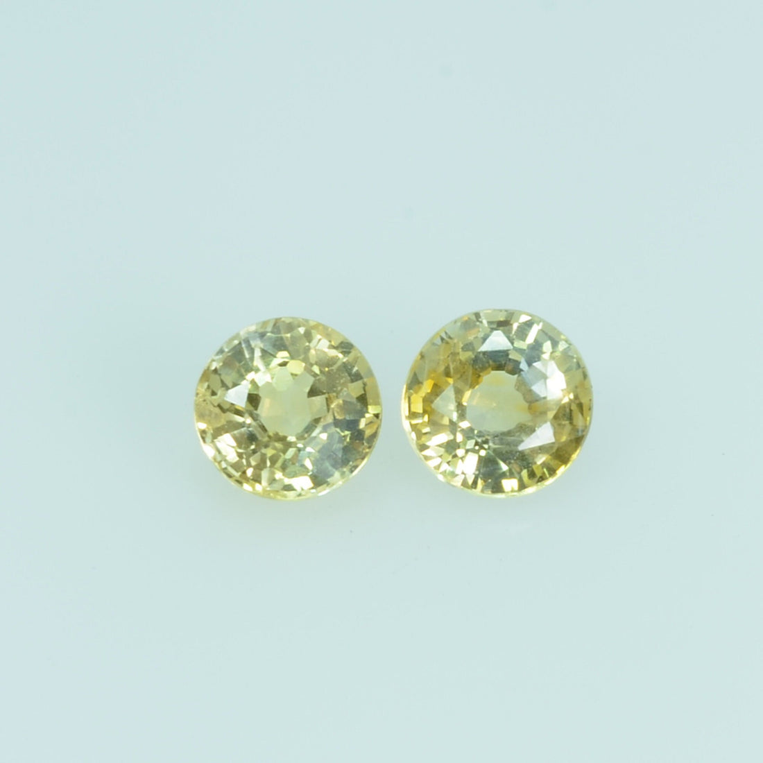 3.7 mm Natural Yellow Sapphire Loose Gemstone Round Cut