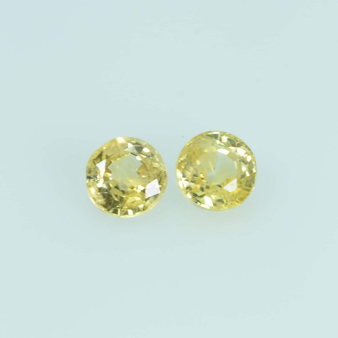 3.7 mm Natural Yellow Sapphire Loose Gemstone Round Cut