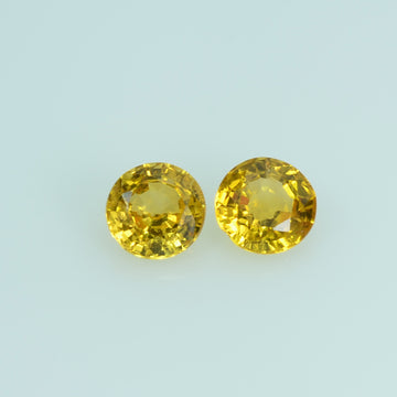 3.8 mm Natural Yellow Sapphire Loose Gemstone Round Cut - Thai Gems Export Ltd.