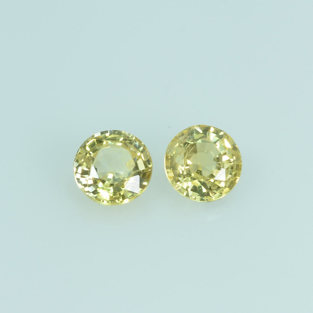 3.7 mm Natural Yellow Sapphire Loose Gemstone Round Cut