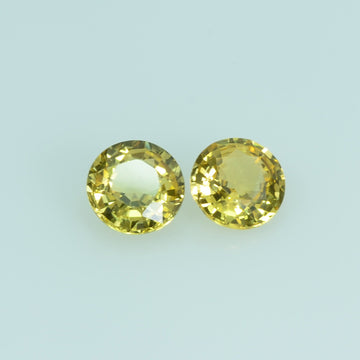 4.0 mm Natural Yellow Sapphire Loose Gemstone Round Cut