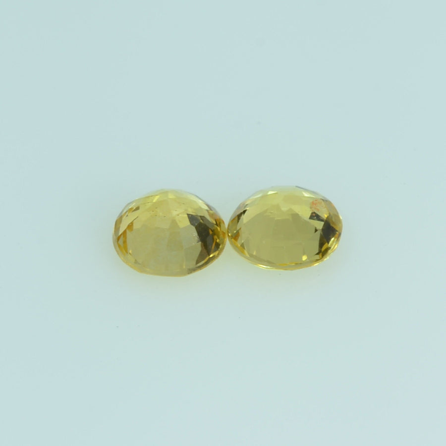 4.0 mm Natural Yellow Sapphire Loose Gemstone Round Cut