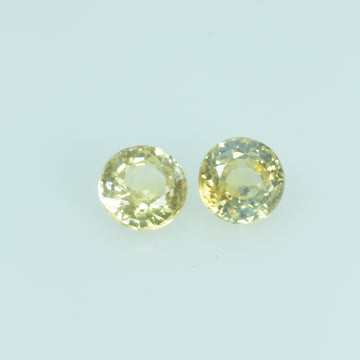 3.7 mm Natural Yellow Sapphire Loose Gemstone Round Cut - Thai Gems Export Ltd.