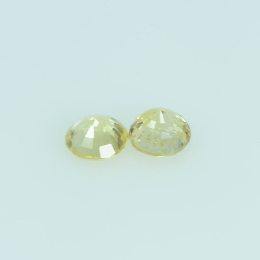 3.7 mm Natural Yellow Sapphire Loose Gemstone Round Cut - Thai Gems Export Ltd.