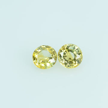 3.5 mm Natural Yellow Sapphire Loose Gemstone Round Cut - Thai Gems Export Ltd.