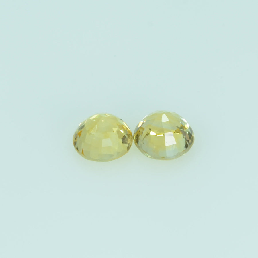3.5 mm Natural Yellow Sapphire Loose Gemstone Round Cut - Thai Gems Export Ltd.