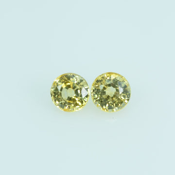 3.5 mm Natural Yellow Sapphire Loose Gemstone Round Cut - Thai Gems Export Ltd.