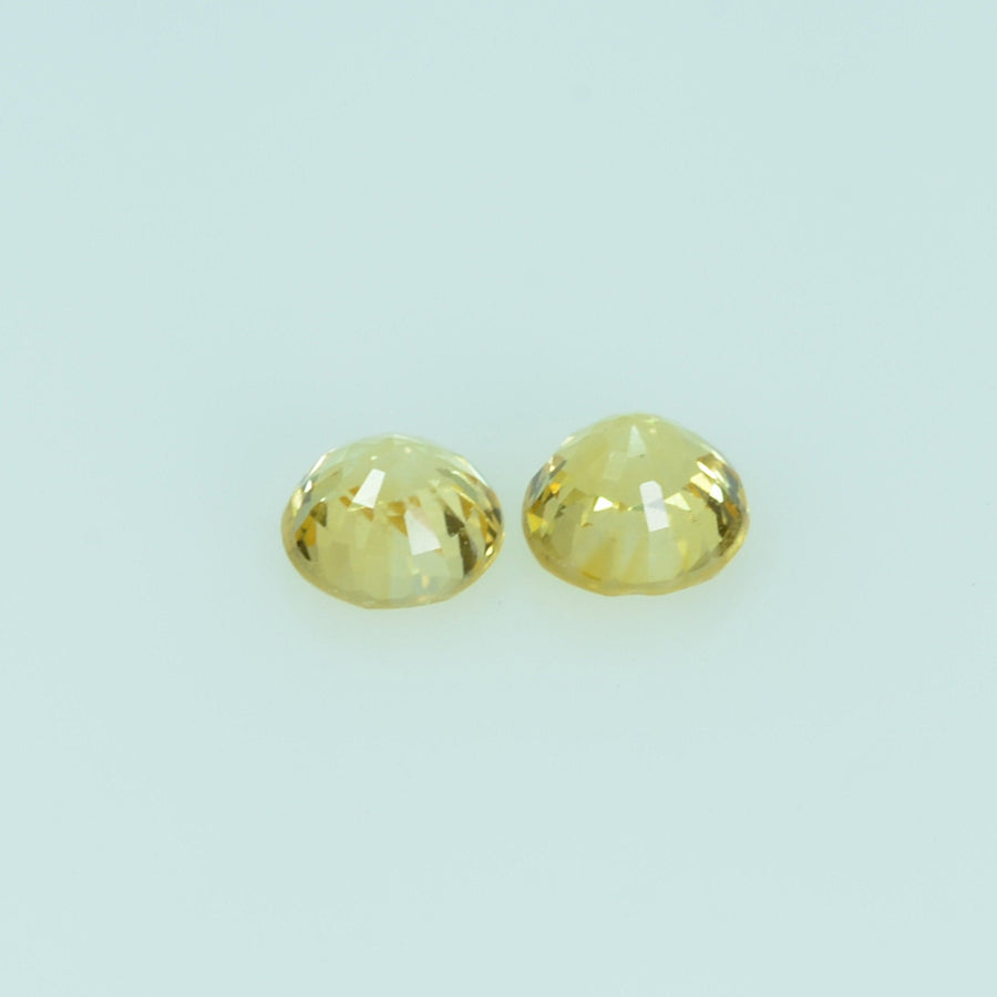 3.5 mm Natural Yellow Sapphire Loose Gemstone Round Cut - Thai Gems Export Ltd.