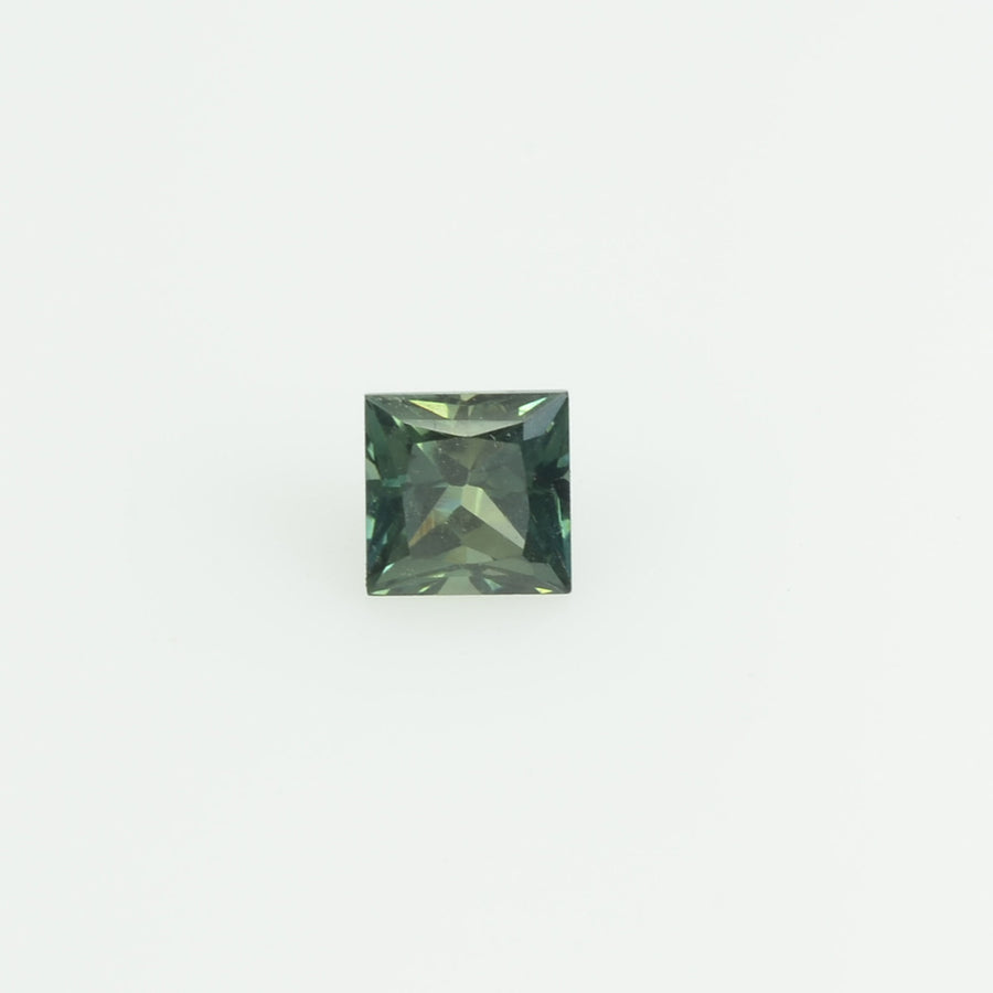 2.5-3.0 MM  Natural Princess Cut Green Sapphire Loose Gemstone - Thai Gems Export Ltd.