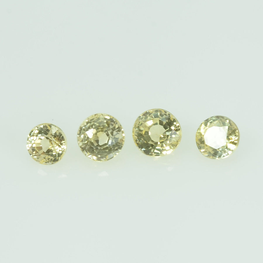 3.3 mm Natural Yellow Sapphire Loose Gemstone Round Cut
