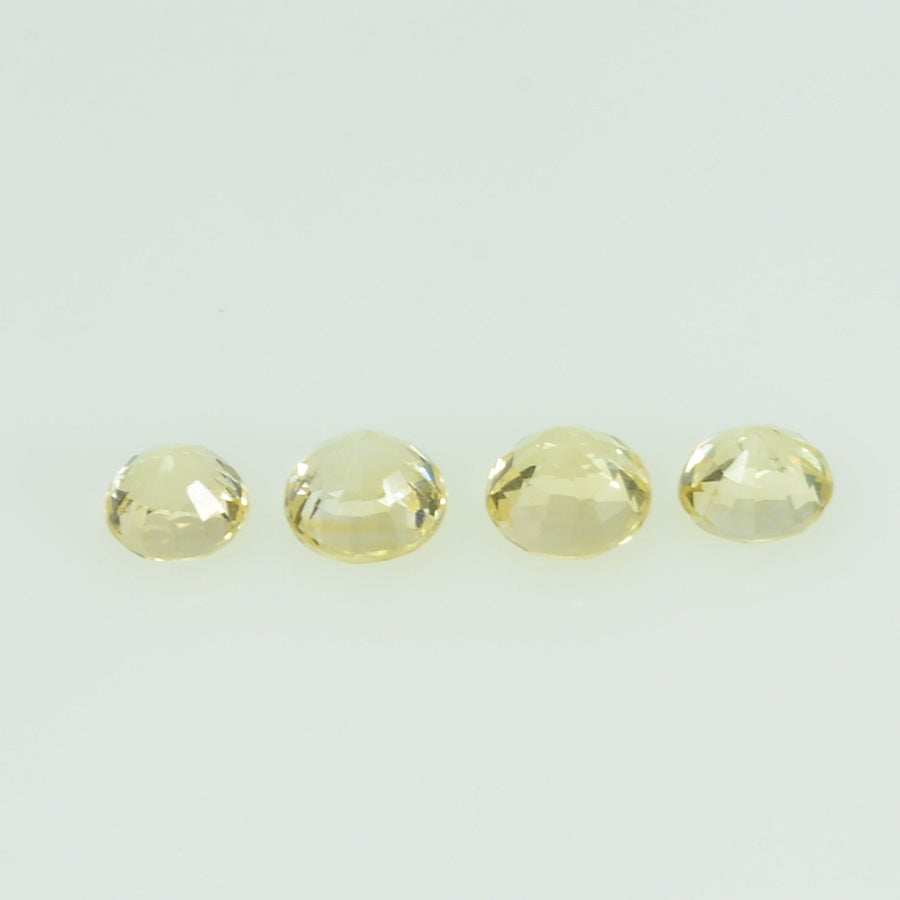 3.3 mm Natural Yellow Sapphire Loose Gemstone Round Cut