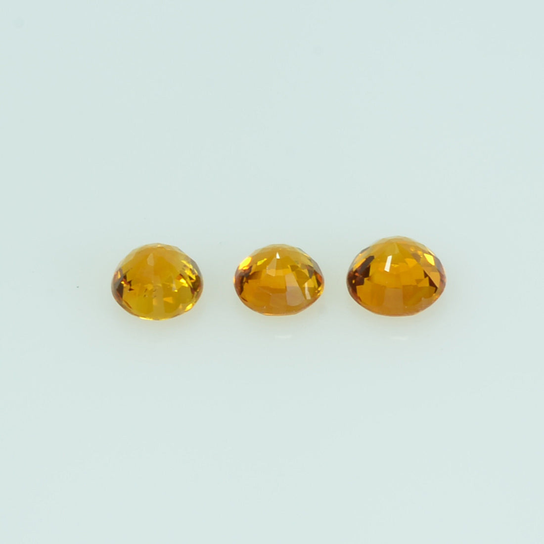 3.0 mm lot Natural Orange Sapphire Loose Gemstone Round Cut