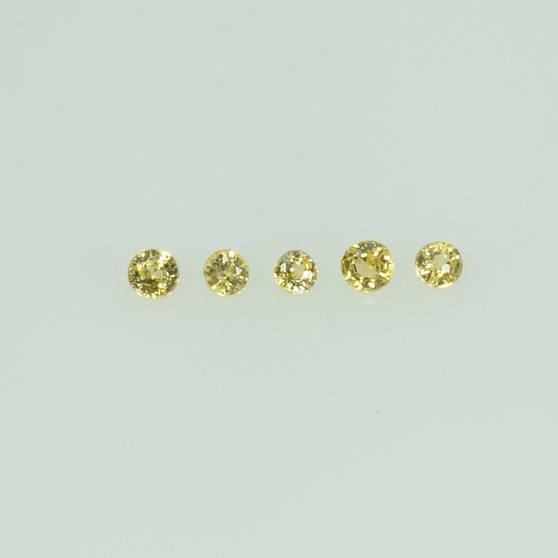 1.4-1.7 mm lot Natural Yellow Sapphire Loose Gemstone Round Cut