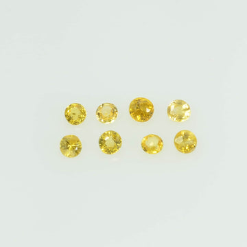 1.4-1.7 mm lot Natural Yellow Sapphire Loose Gemstone Round Cut