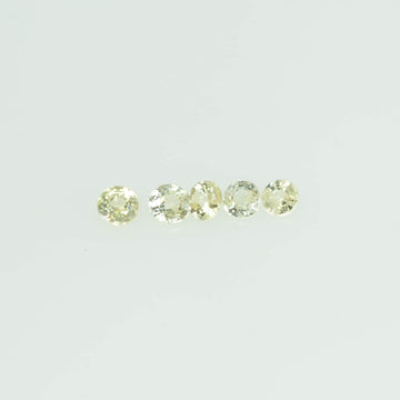 1.4-1.7 mm lot Natural Yellow Sapphire Loose Gemstone Round Cut