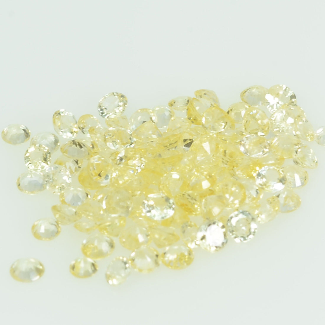 1.4-1.7 mm lot Natural Yellow Sapphire Loose Gemstone Round Cut
