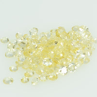 1.4-1.7 mm lot Natural Yellow Sapphire Loose Gemstone Round Cut