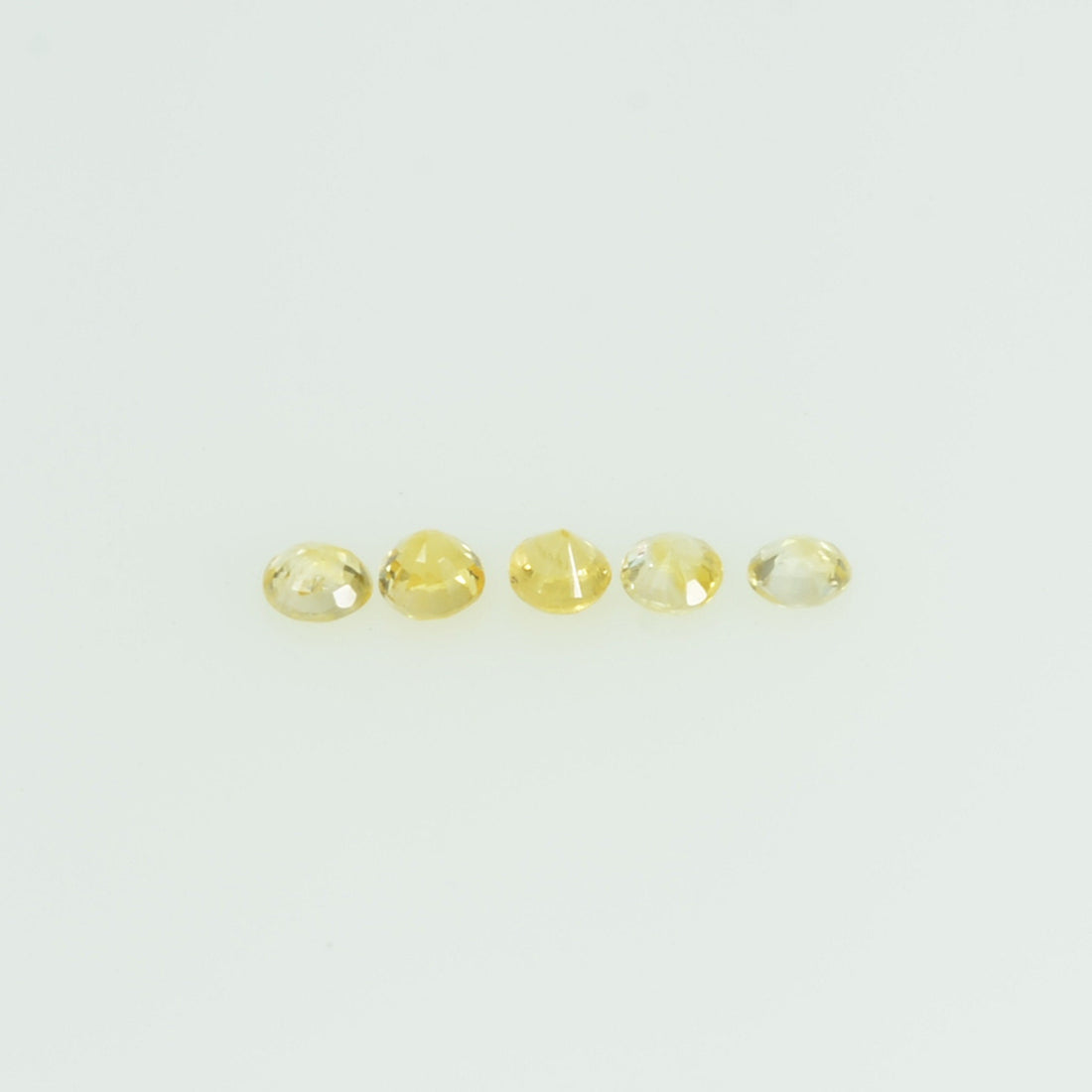 1.4-1.7 mm Natural Yellow Sapphire Loose Gemstone Round Cut